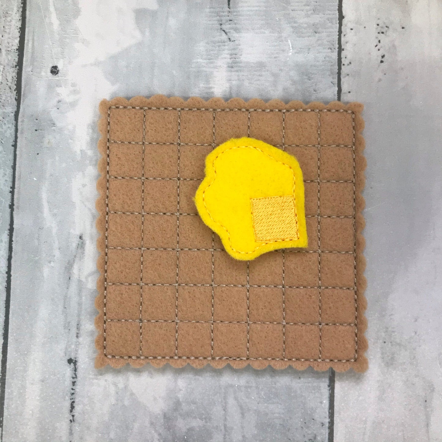 Waffles Felt Play Food