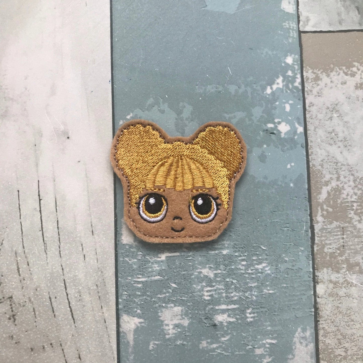 Happy Bee Girl Felt Snap Hair Clip