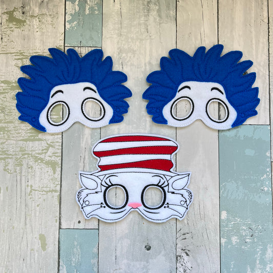 Silly Cat & Helpers Felt Play Masks