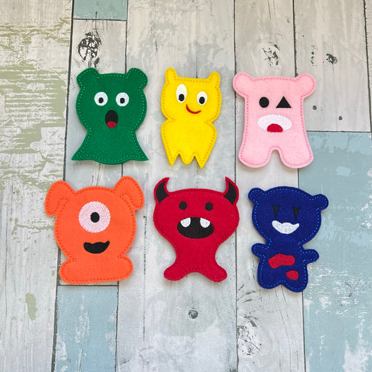 Monsters Finger Puppets