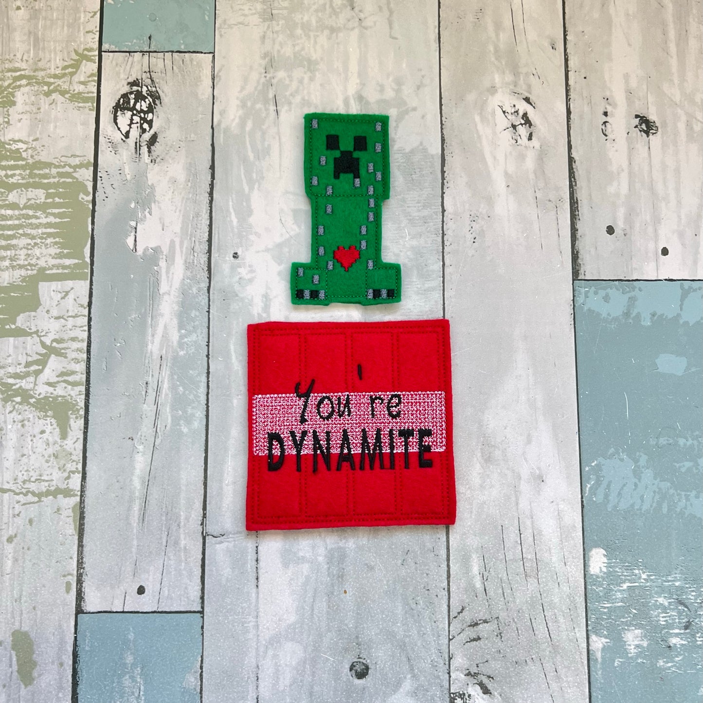 Dynamite Felt Finger Puppet with Pouch