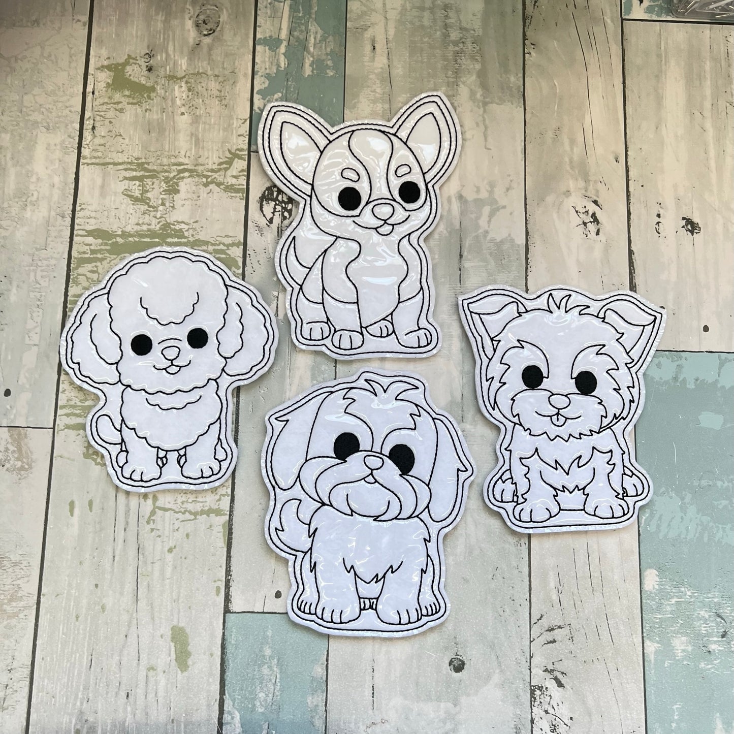 Dogs Set 5 Colouring Dolls