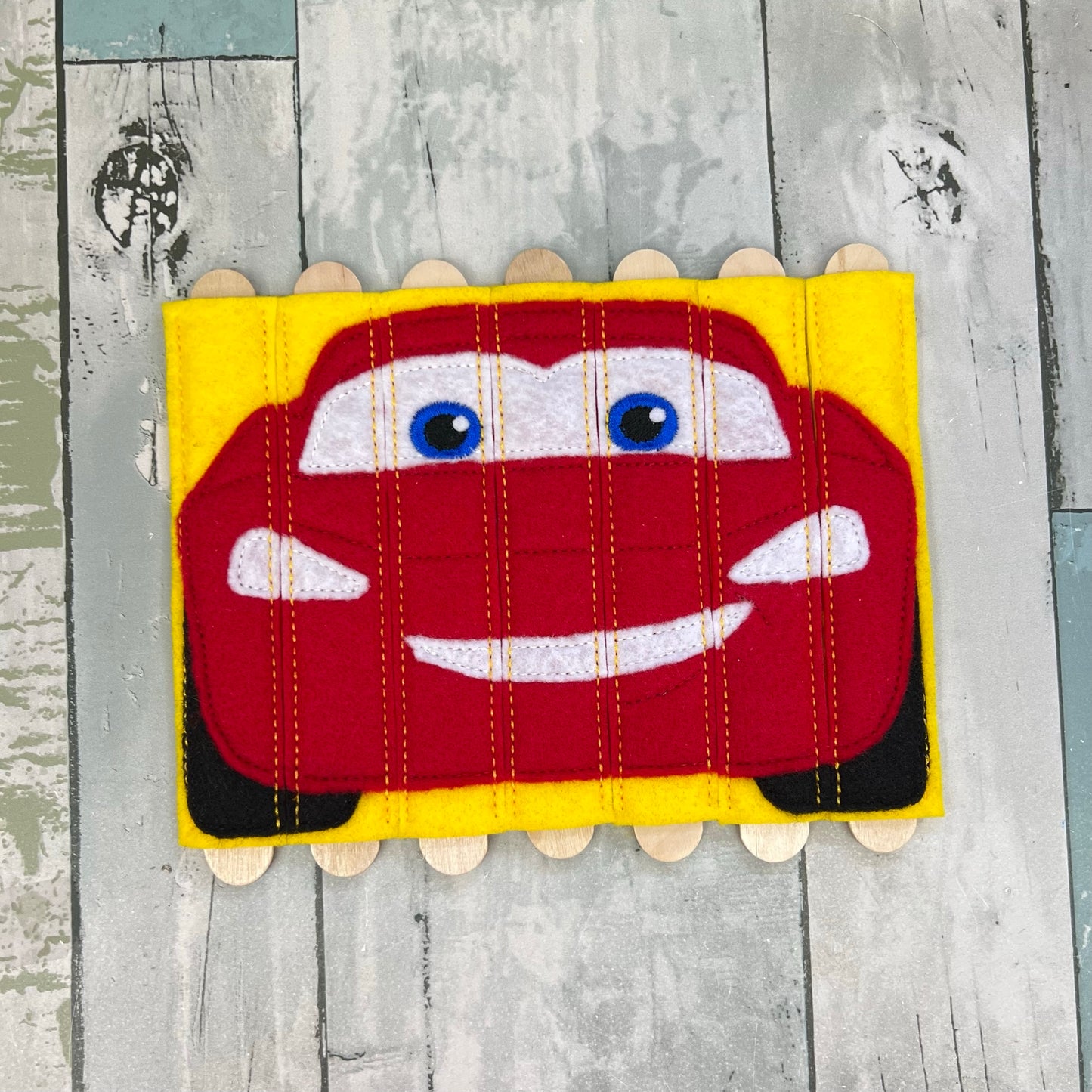 Red Racing Felt Stick Puzzle
