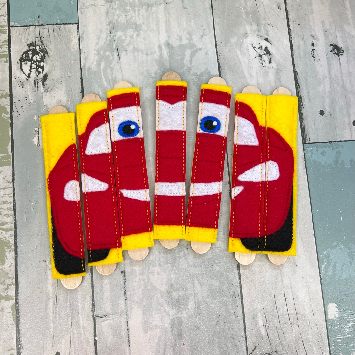 Red Racing Felt Stick Puzzle