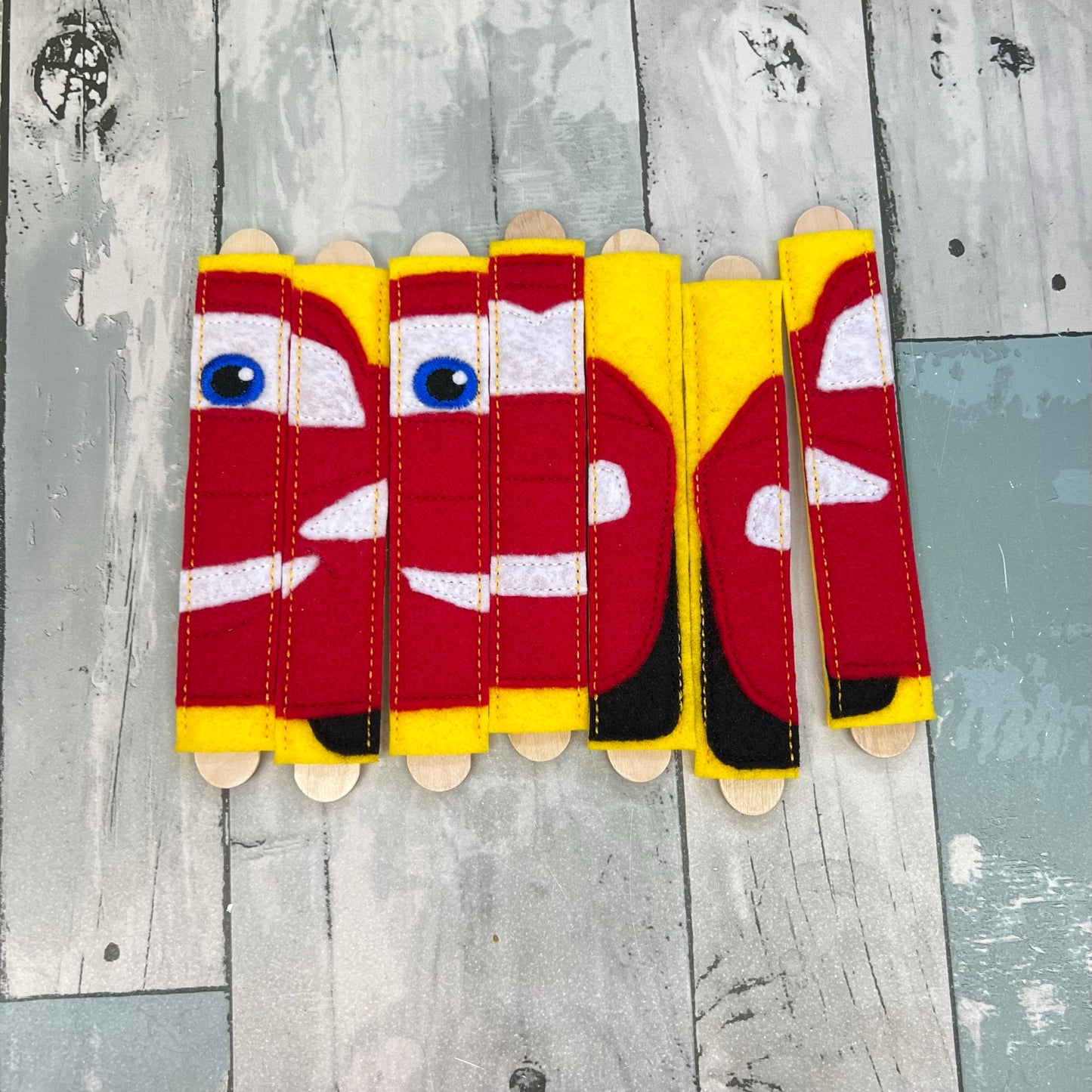 Red Racing Felt Stick Puzzle