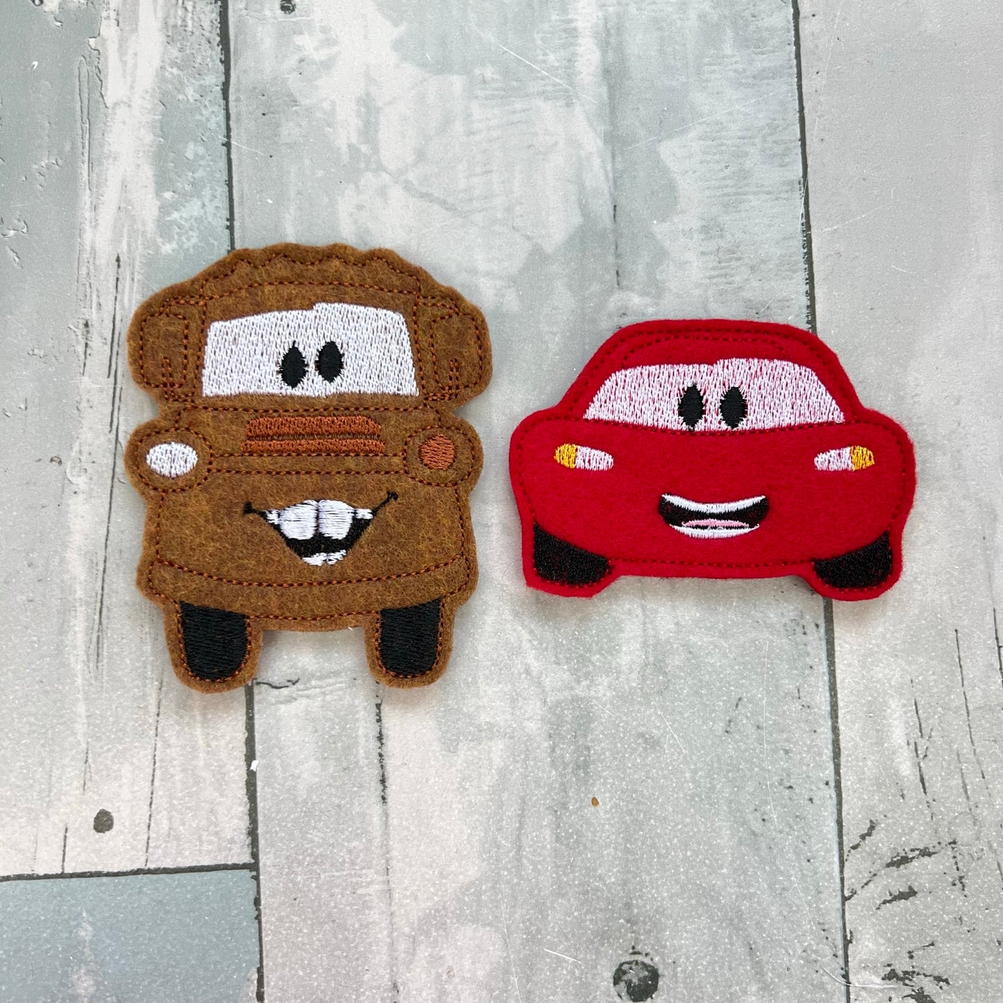 Vehicles Felt Finger Puppets