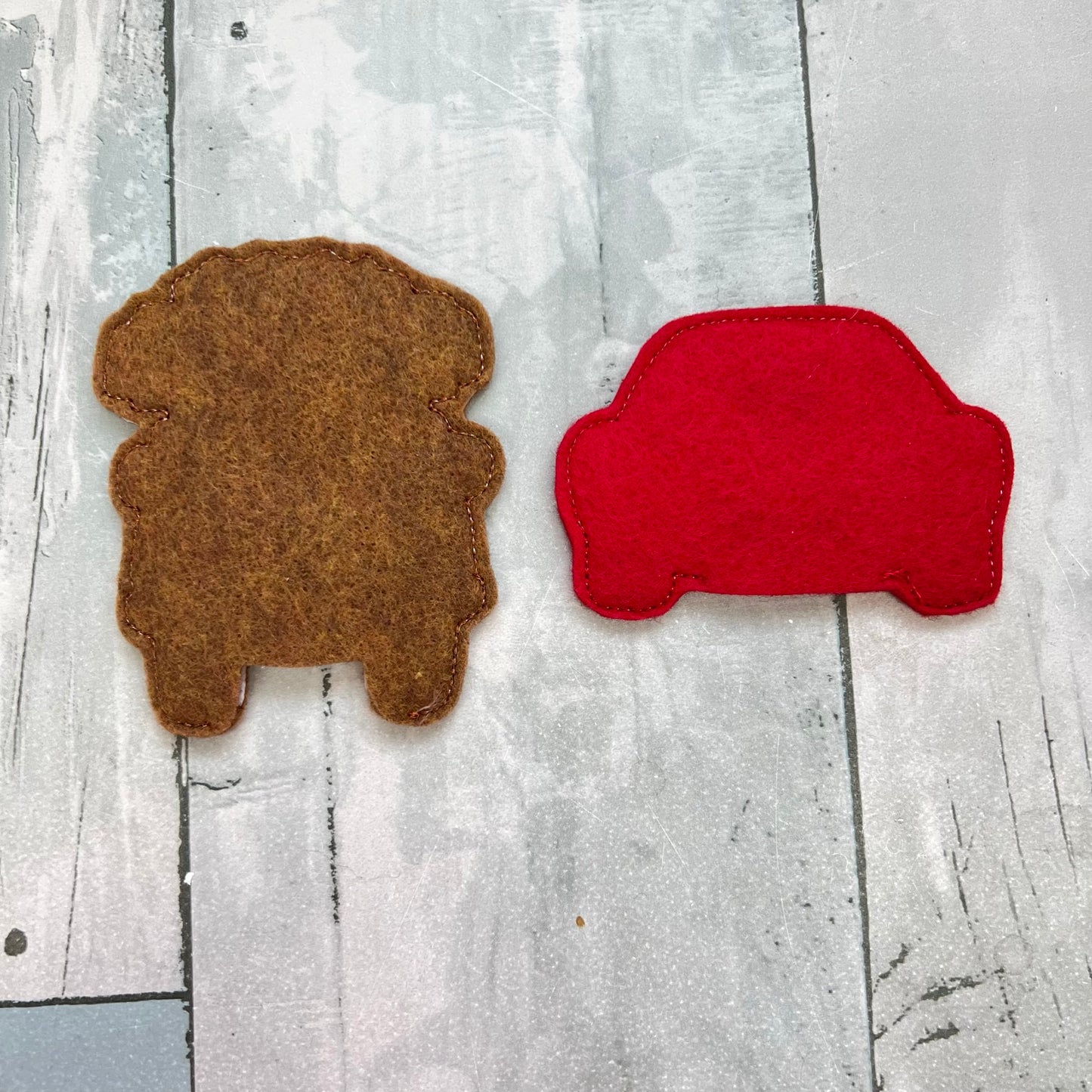 Vehicles Felt Finger Puppets