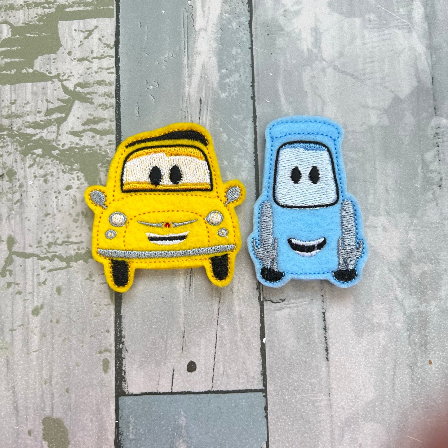 Vehicles Felt Finger Puppets