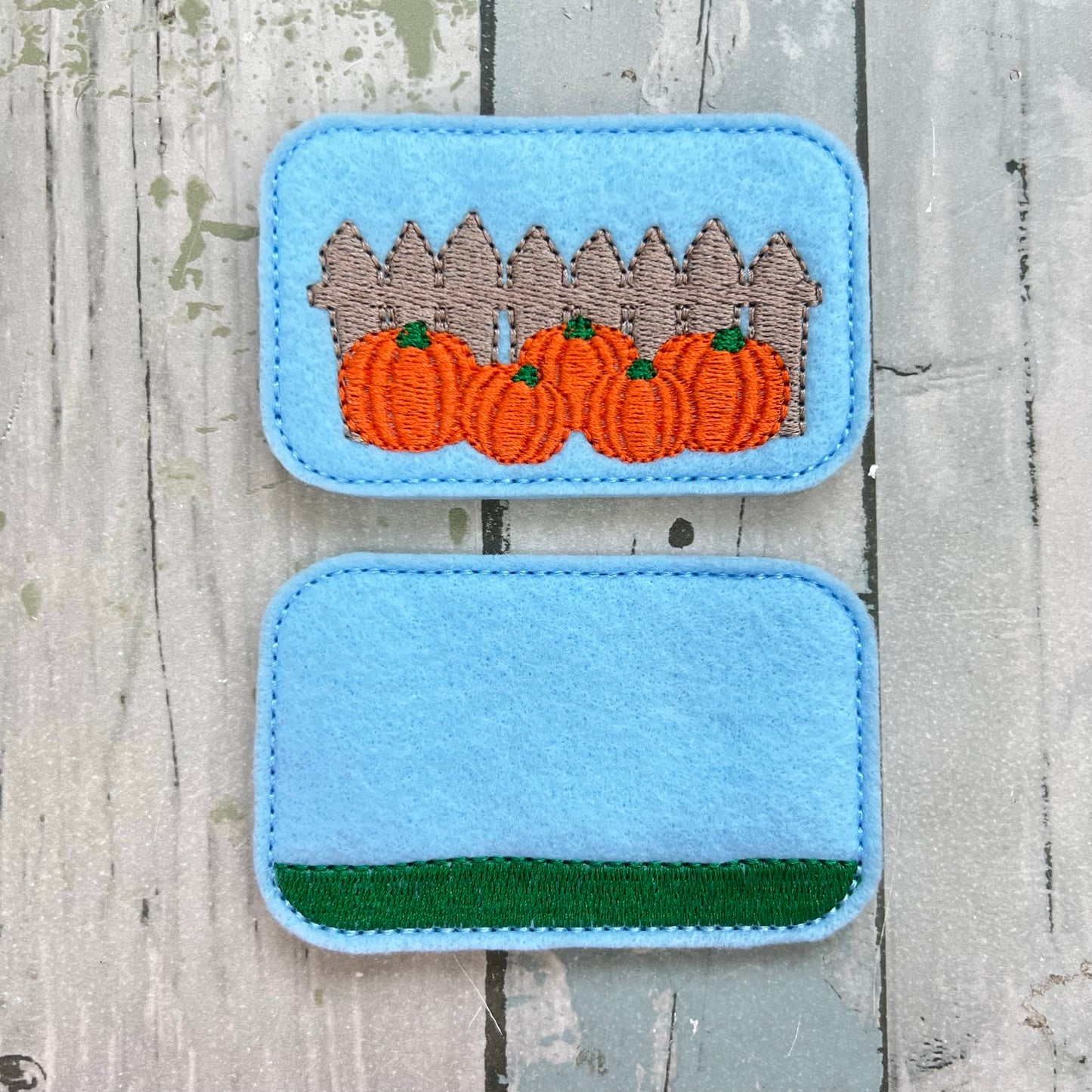 Pumpkin Farmer Felt Pocket Play Set With Tin