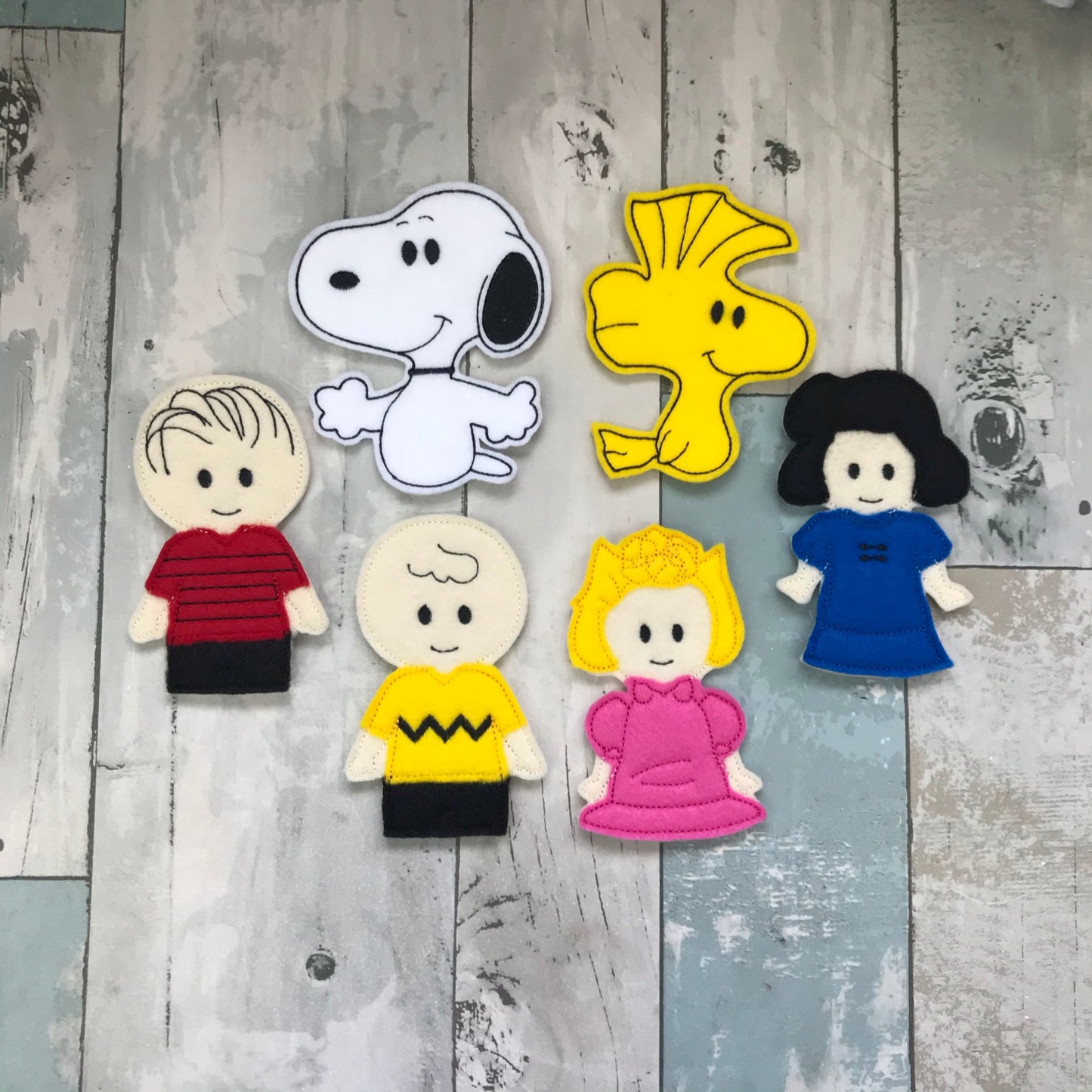 Block Head Felt Finger Puppets