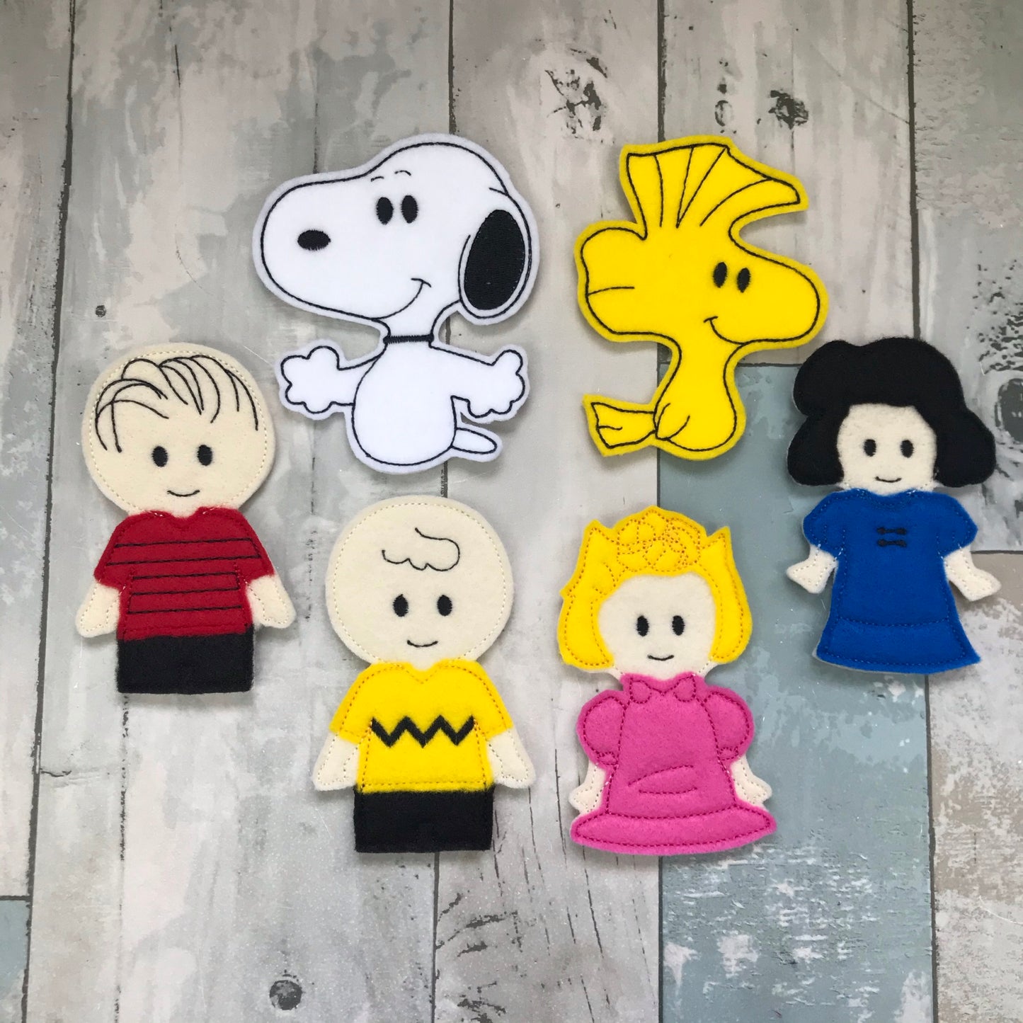 Block Head Felt Finger Puppets