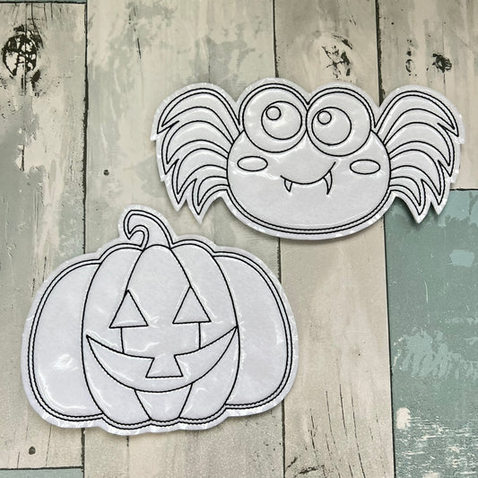 Halloween Colouring Dolls, Set #5