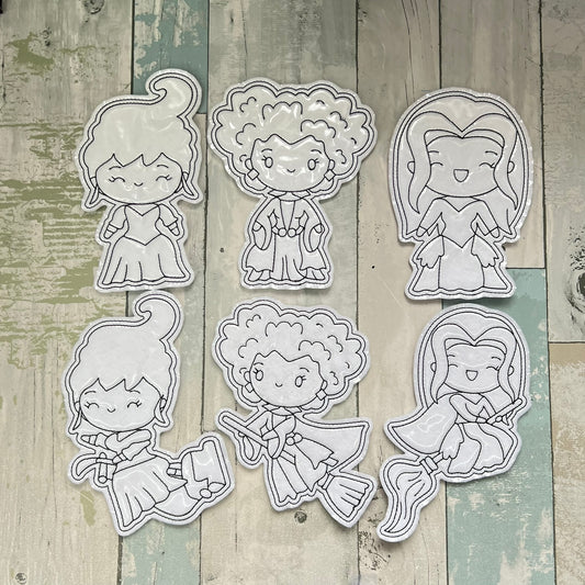 Sisters Colouring Dolls