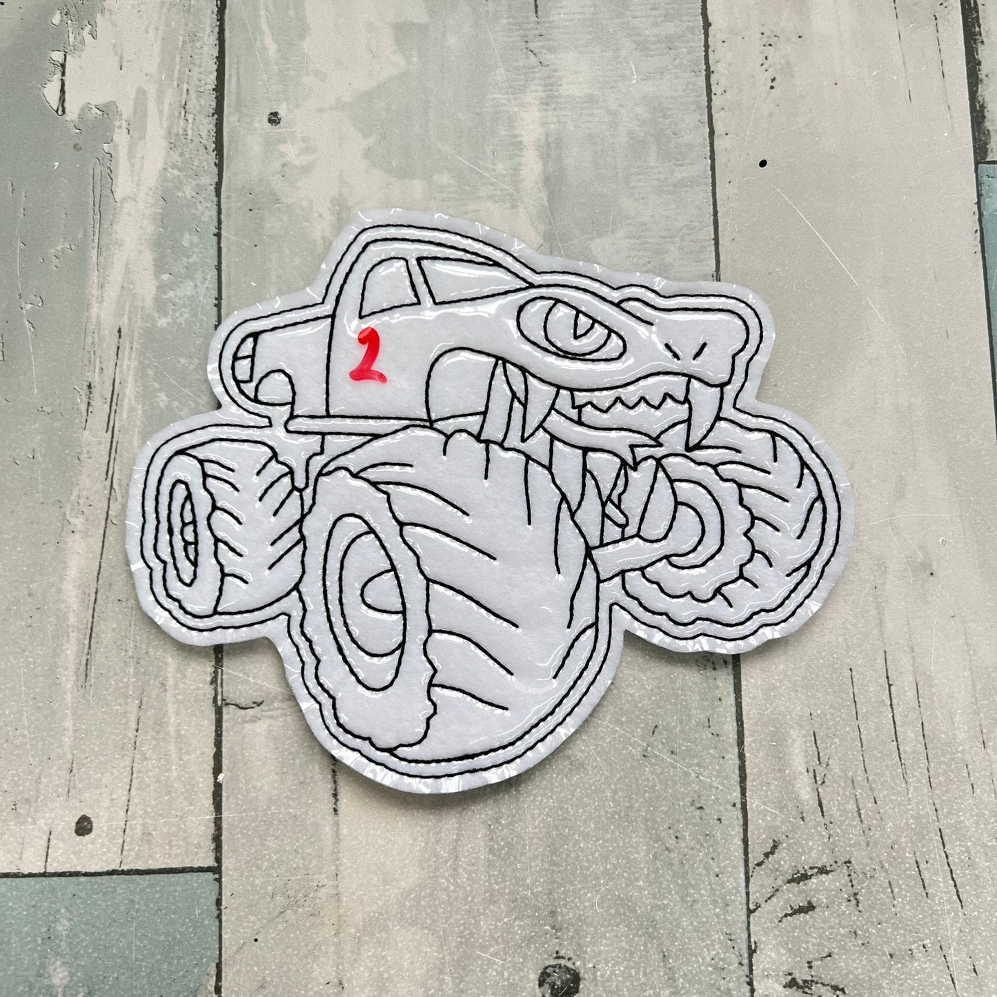 Monster Truck Colouring Dolls, Set #1
