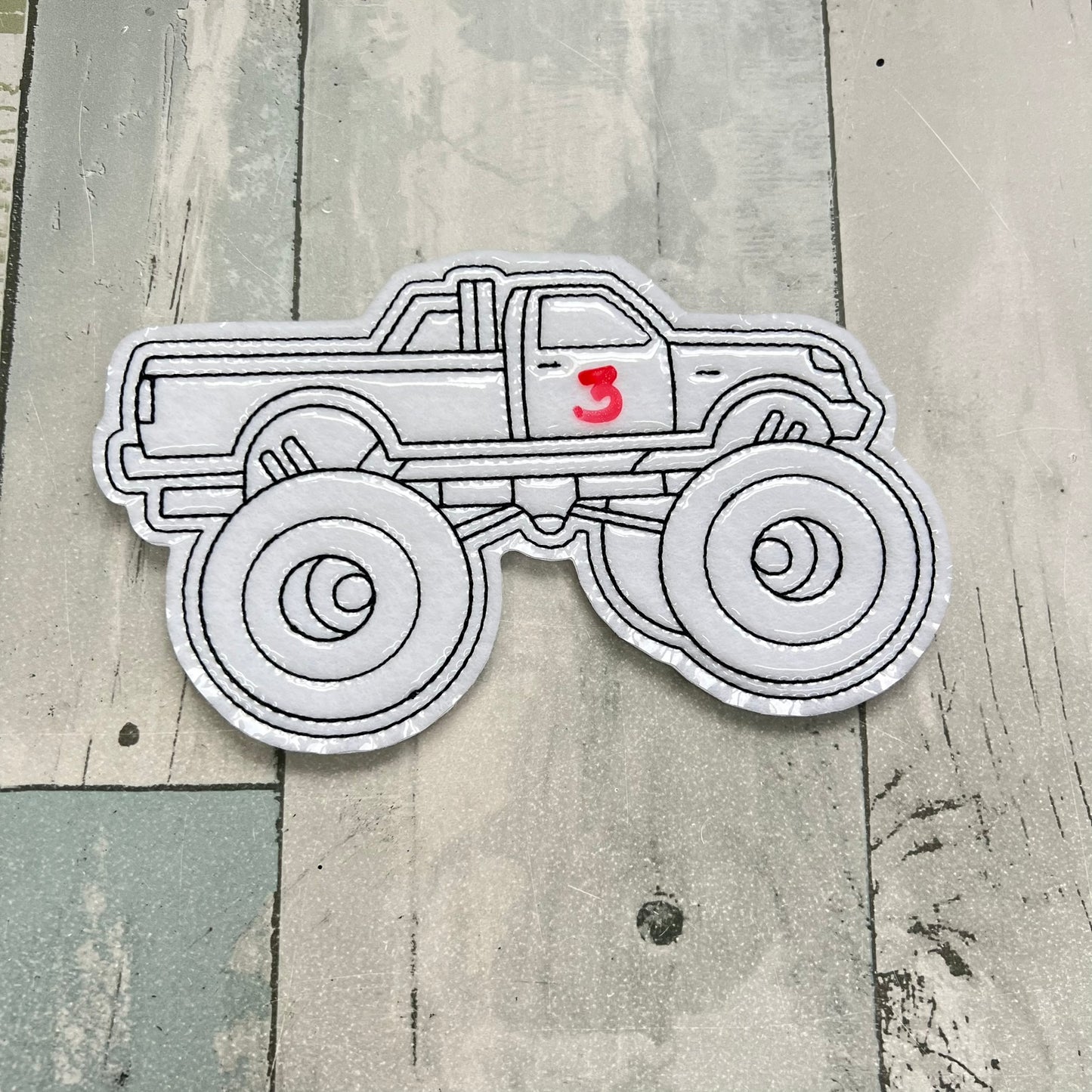Monster Truck Colouring Dolls, Set #1