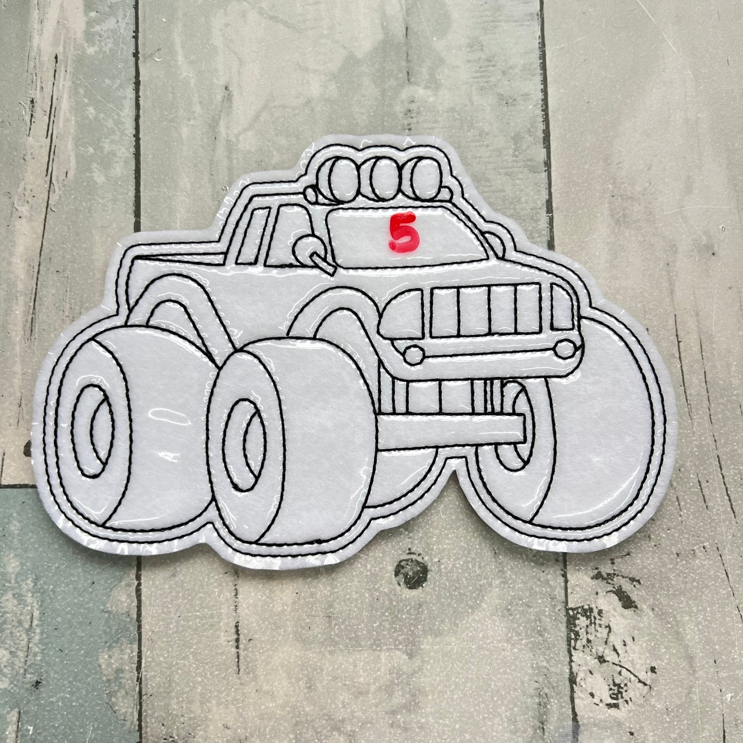 Monster Truck Colouring Dolls, Set #1