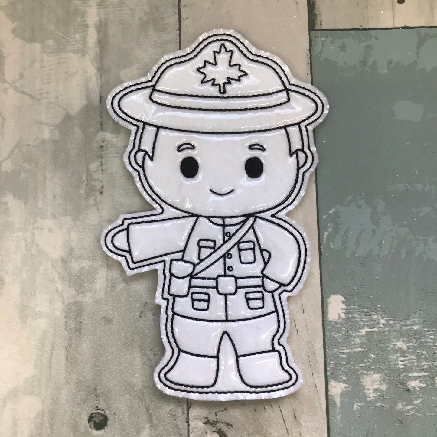 Canada Mounties Colouring Dolls