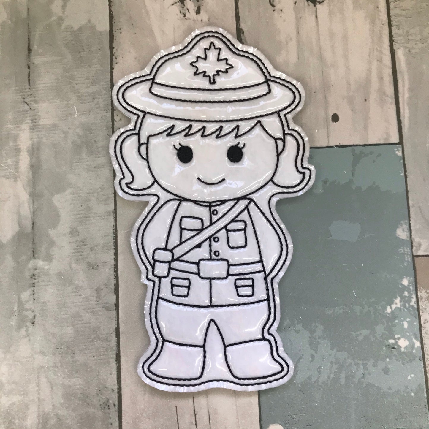 Canada Mounties Colouring Dolls