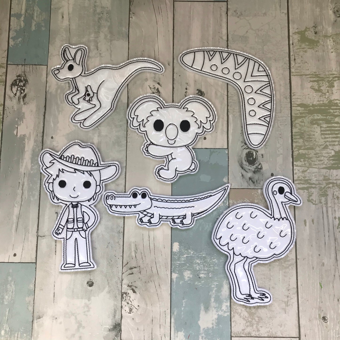 Aussie Animals Set 2 Colouring Dolls