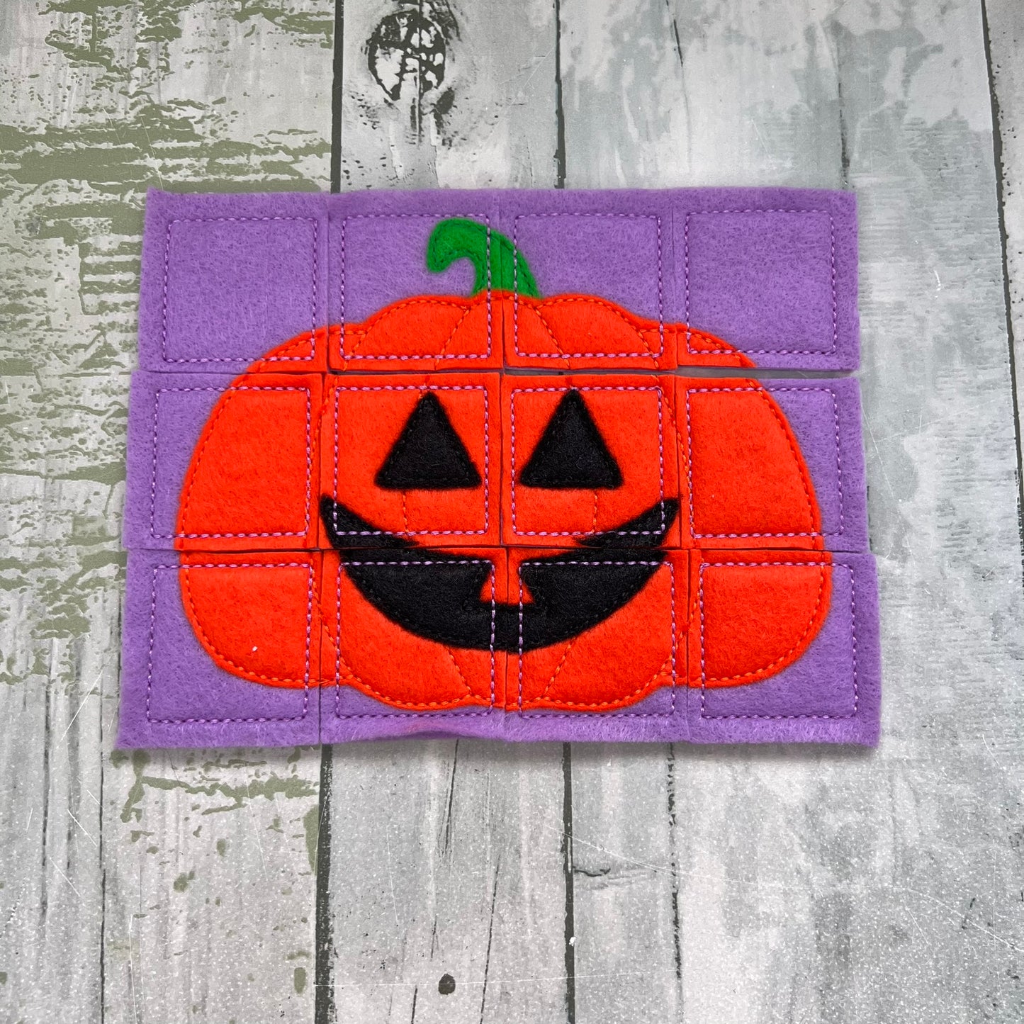 Pumpkin Square Pieces Puzzle