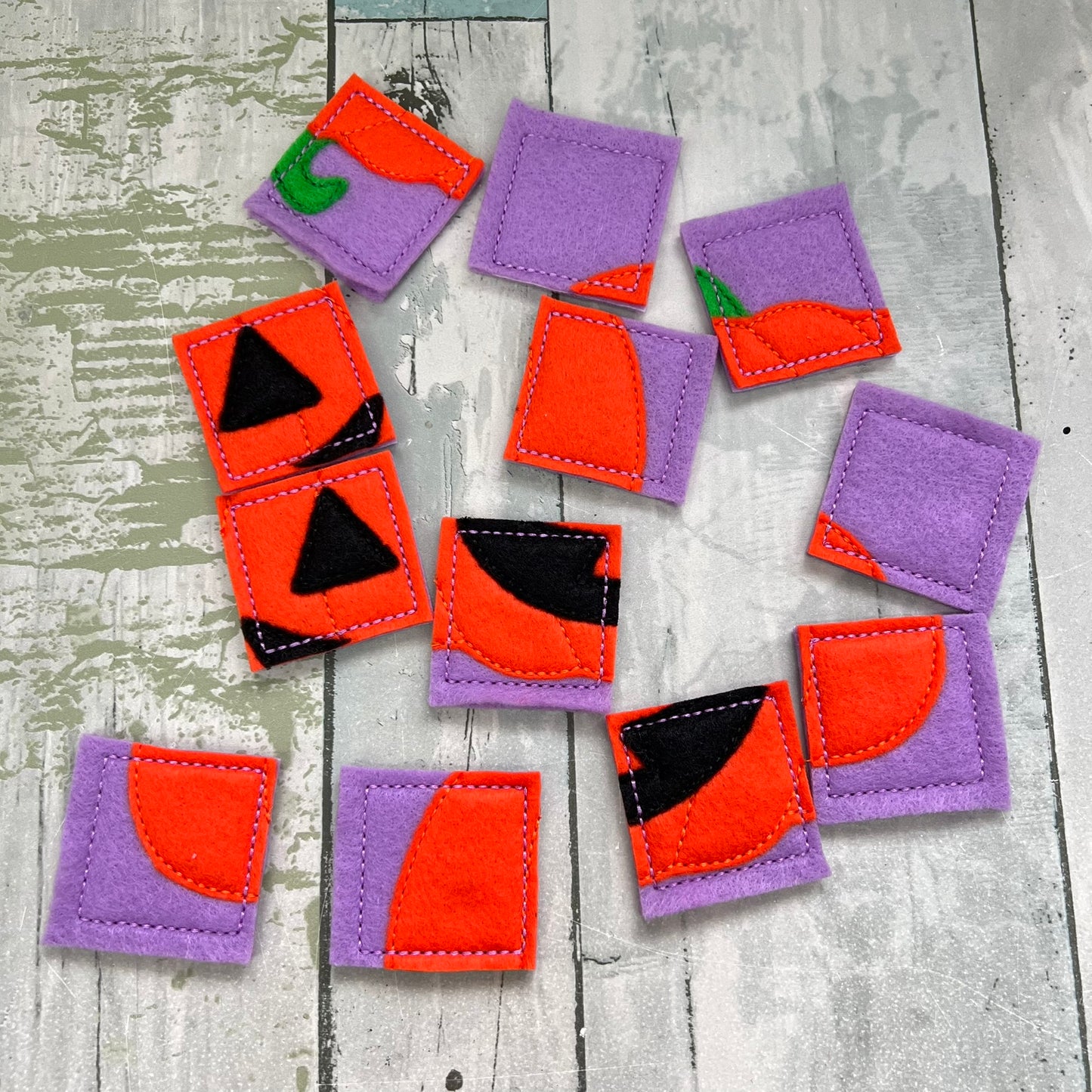 Pumpkin Square Pieces Puzzle