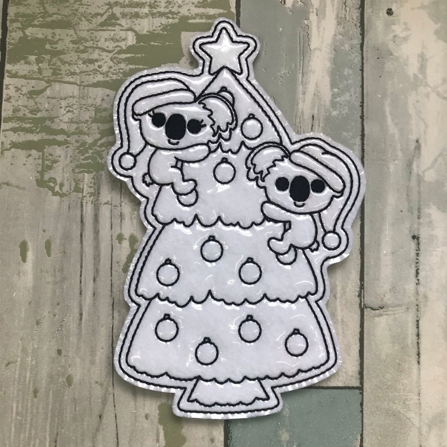 Christmas Koalas Colouring Dolls