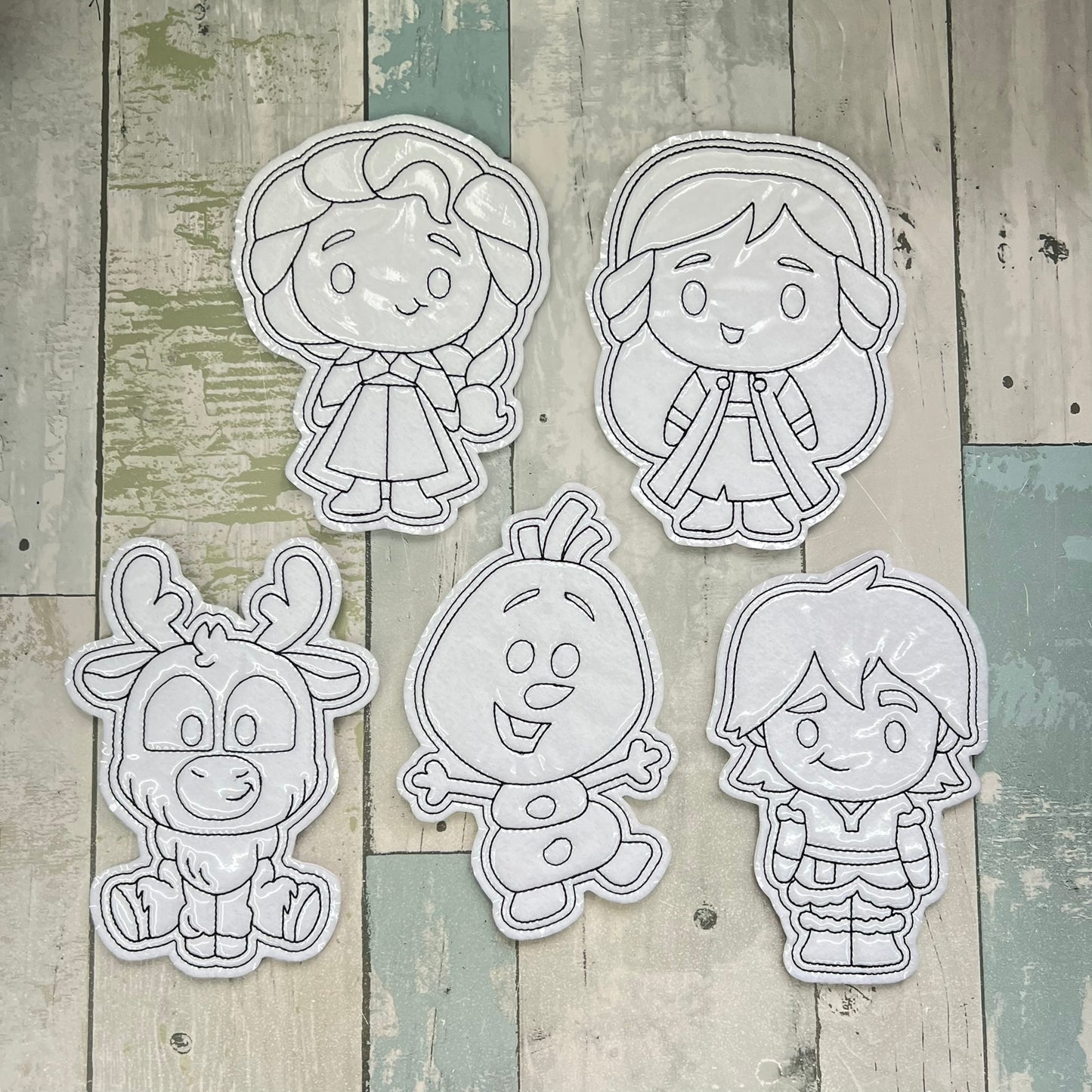 Cold Sisters Colouring Dolls Set #2