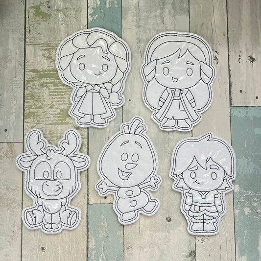 Cold Sisters Colouring Dolls Set #2