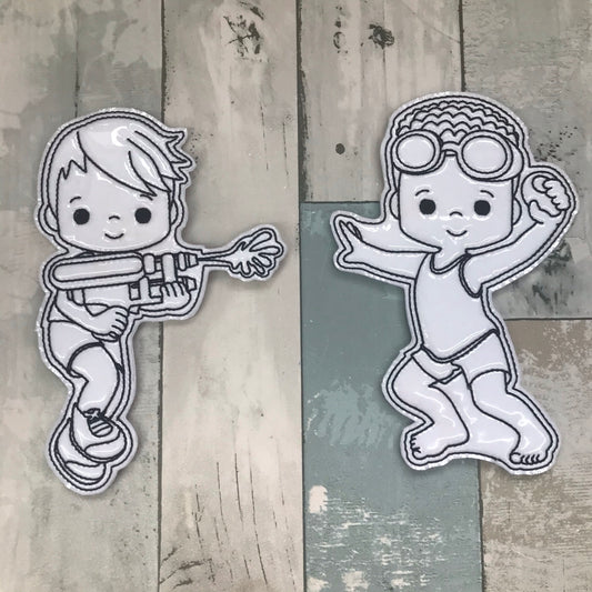 Water Boys Colouring Dolls
