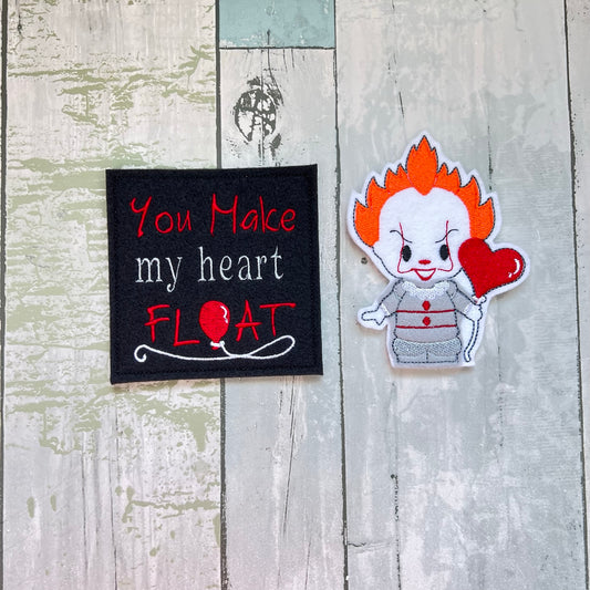 Clown Felt Finger Puppet with Pouch