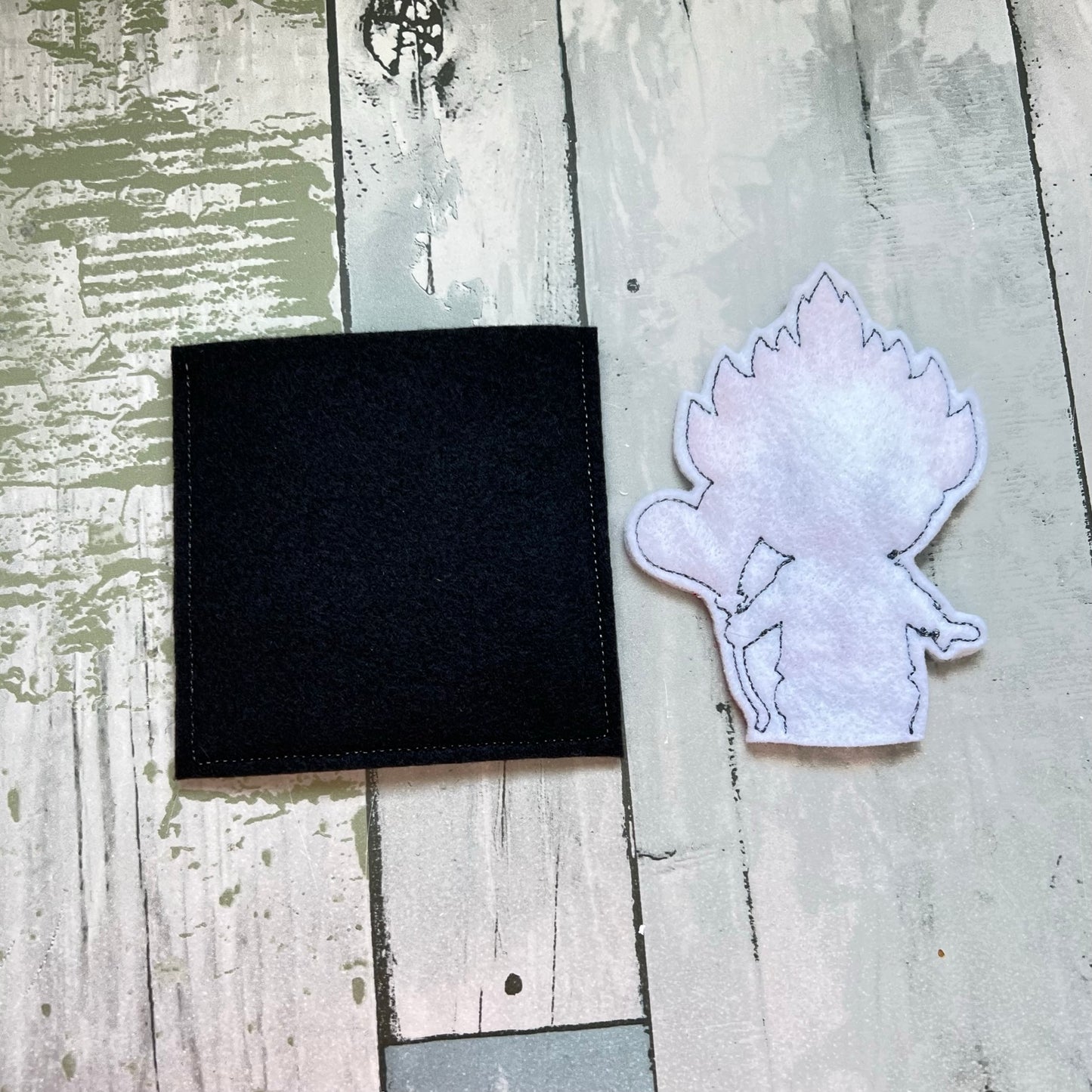 Clown Felt Finger Puppet with Pouch