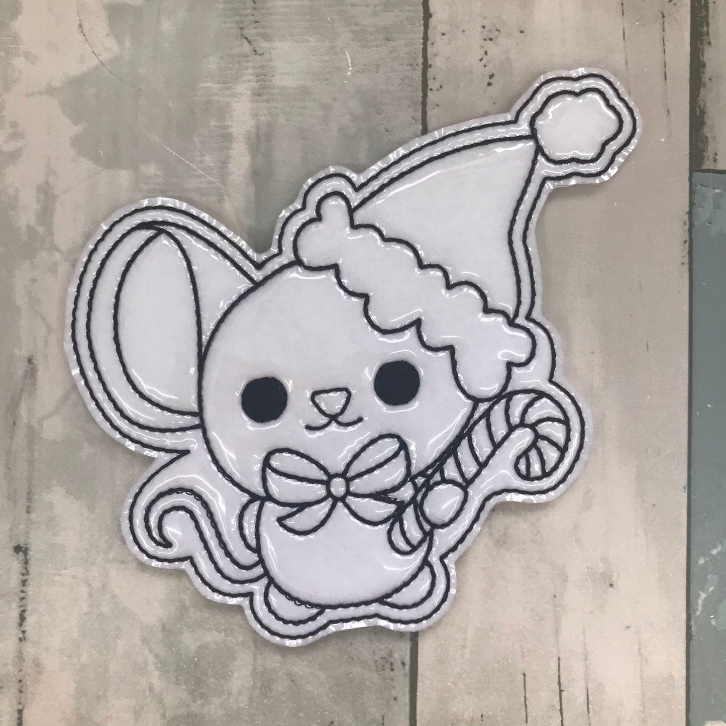 Santa Mouse Colouring Dolls