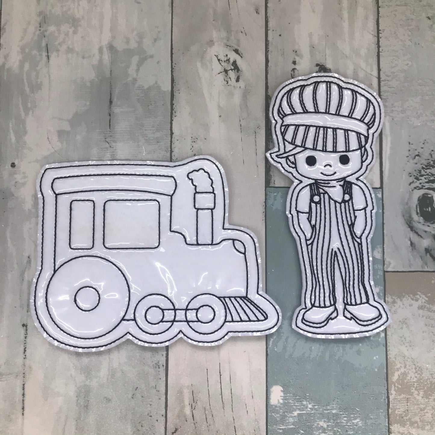 Train Colouring Dolls