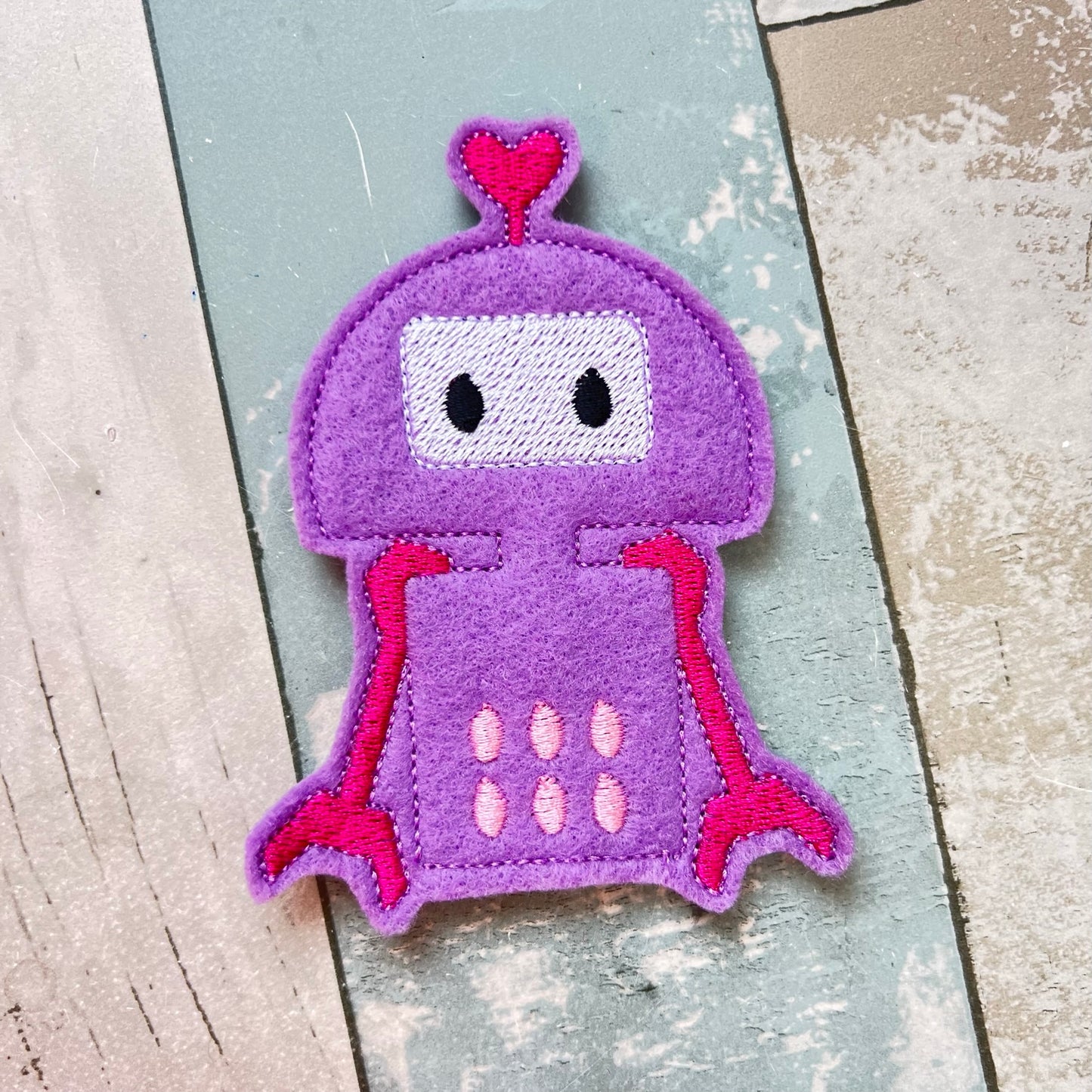 Robot Felt Finger Puppets