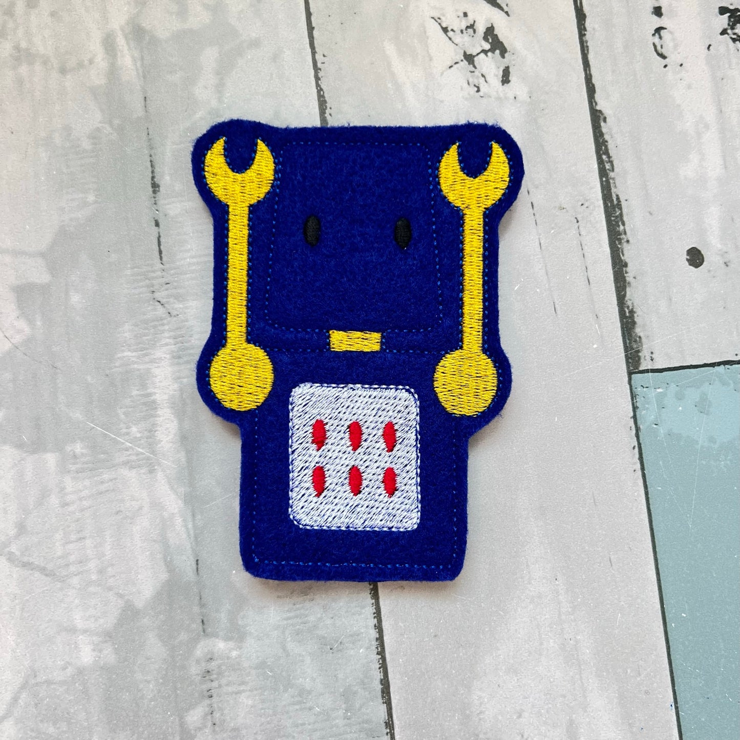 Robot Felt Finger Puppets