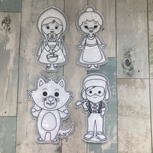 Going to Grandmas House Colouring Dolls