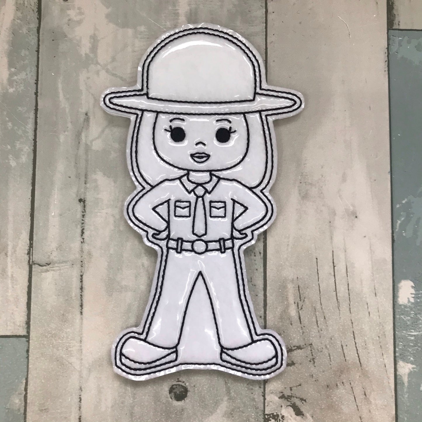 Highway Patrol Colouring Dolls