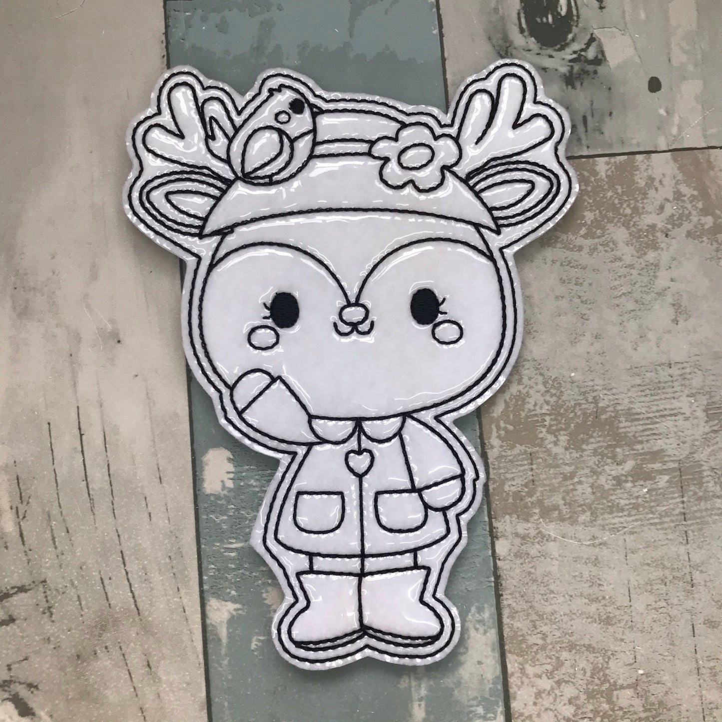 Autumn Animals Colouring Dolls