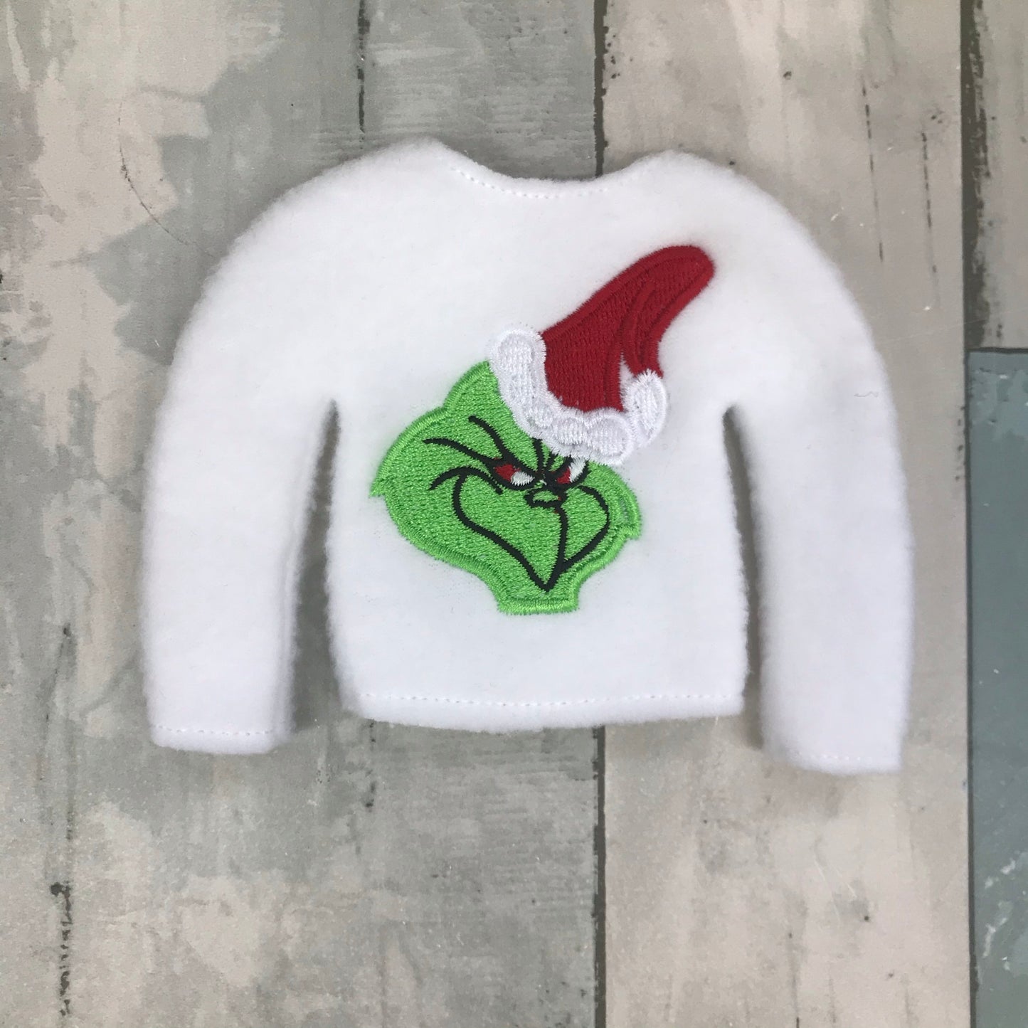 Mean Green with Santa Hat Elf Sweater
