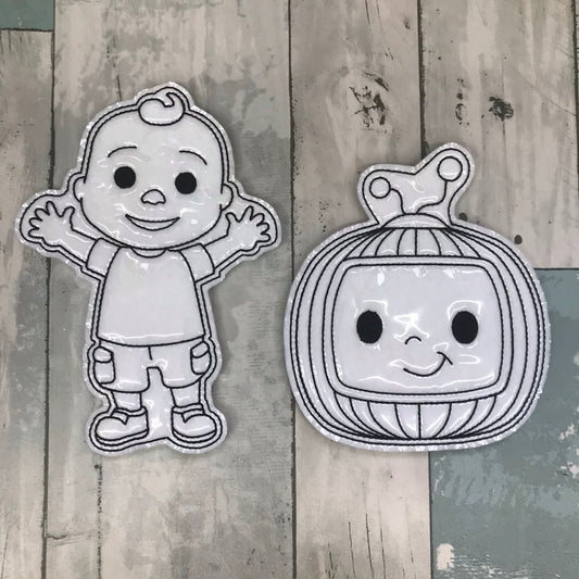 Nursery Rhyme Colouring Dolls