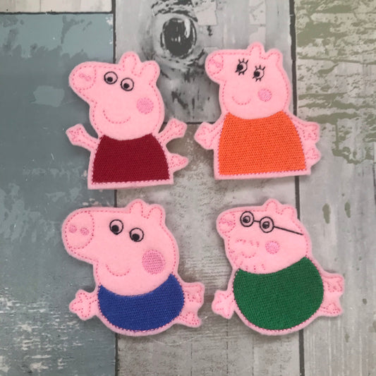 British Swine Felt Finger Puppets