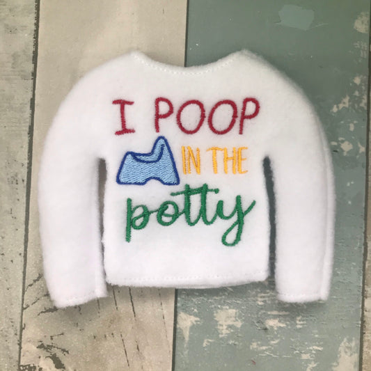 I Poop In The Potty Elf Sweater