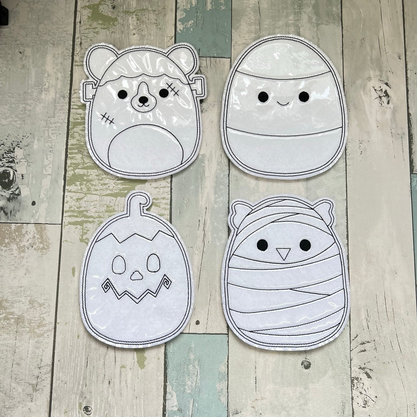 Halloween Set 3 Colouring Dolls