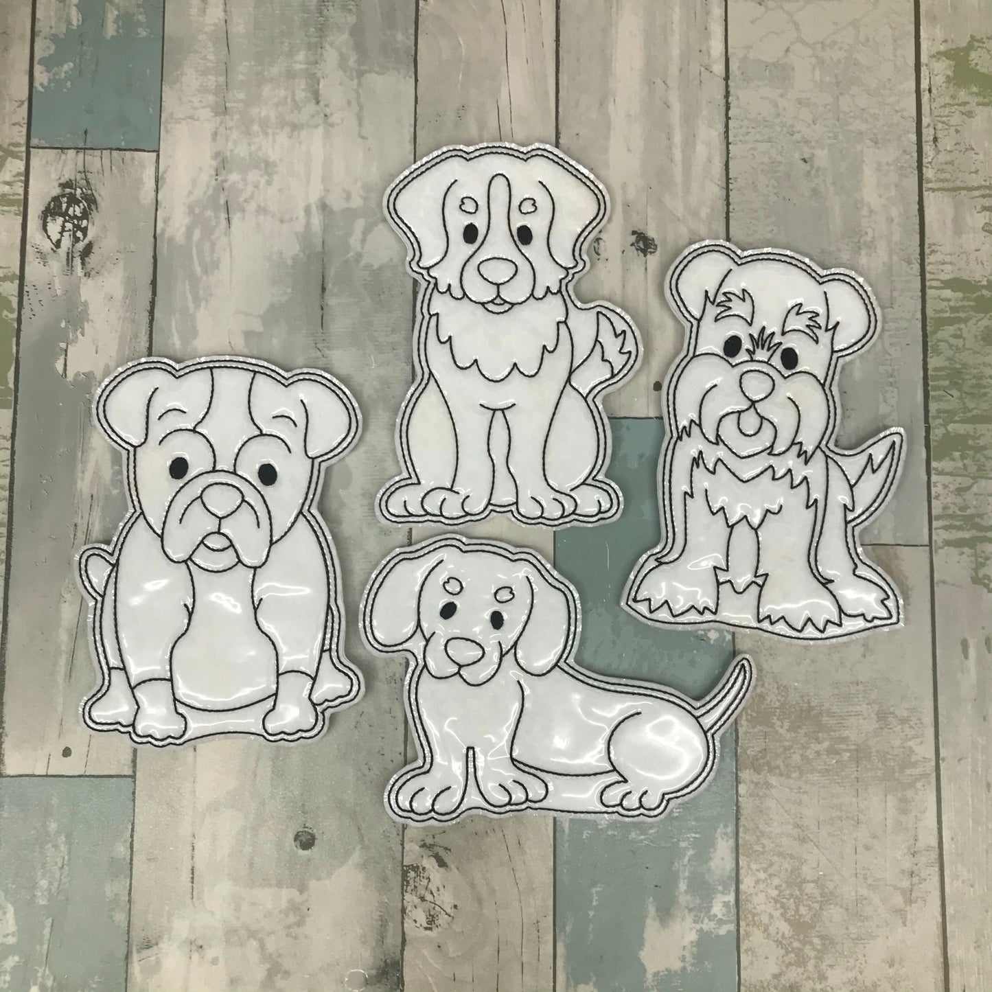 Dogs Set 2 Colouring Dolls