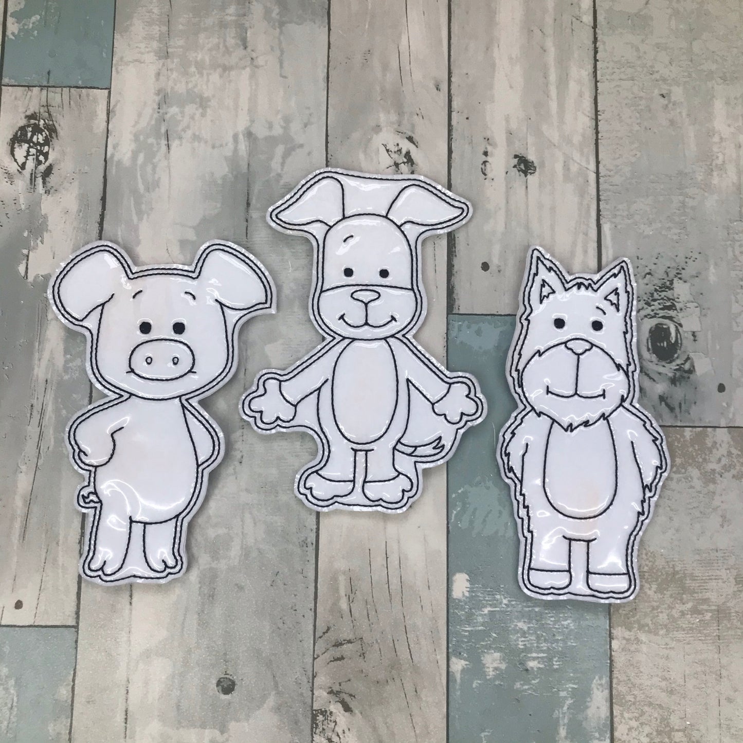 Cozy Puppy Pals Colouring Dolls
