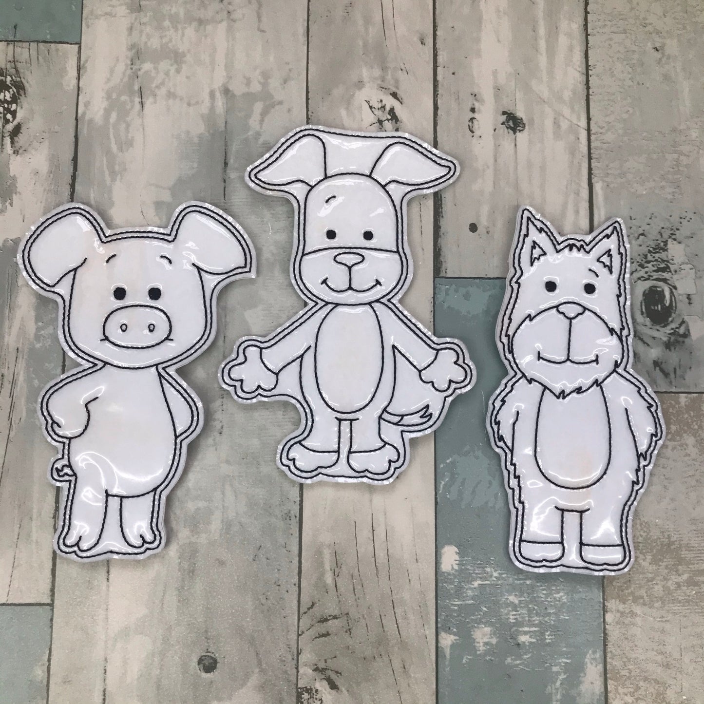 Cozy Puppy Pals Colouring Dolls