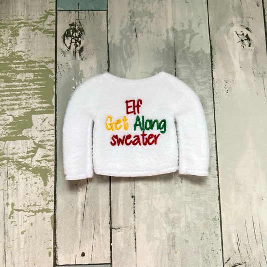 Get Along Sweater (Can fit 2 Elves in it) Elf Sweater