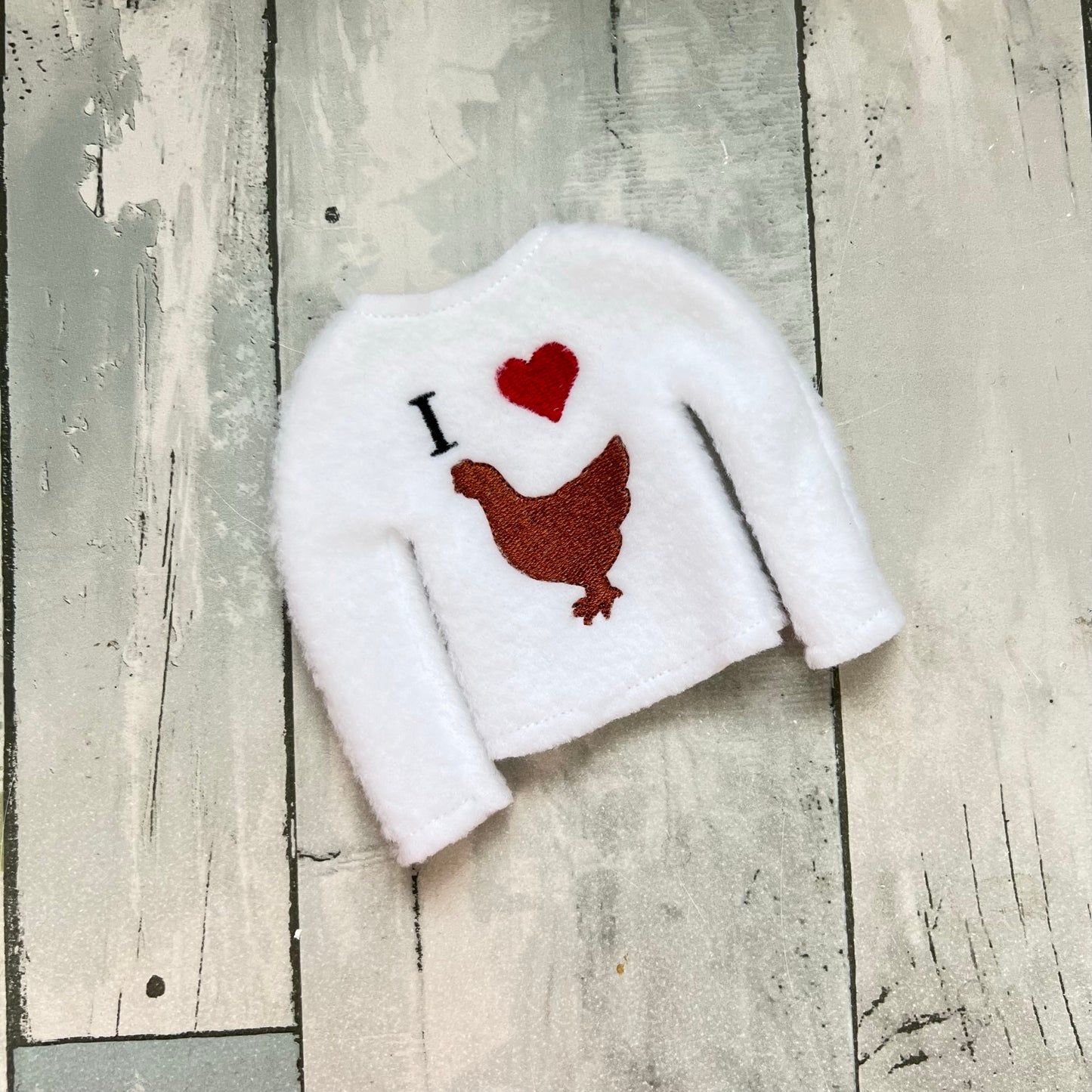 I Heart Chicken Elf Sweater