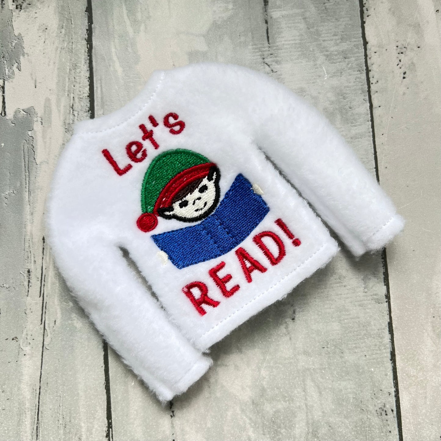 Let's Read Elf Sweater