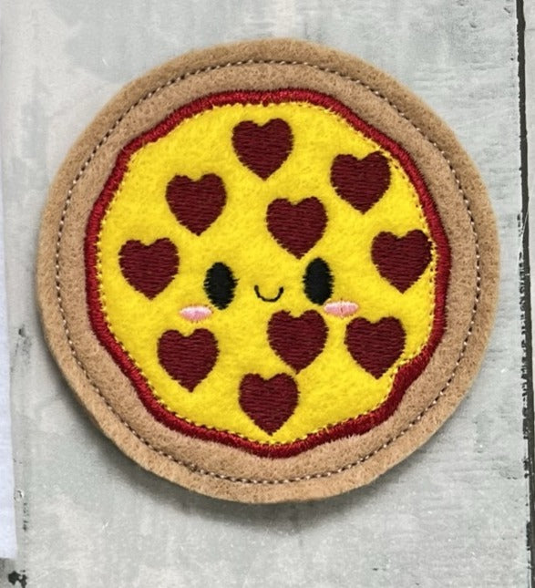Pizza Felt Finger Puppet with Pouch
